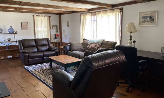 Cornish Apartment | This cozy apartment is situated on 20 acres with a distant view of Sebago Lake.