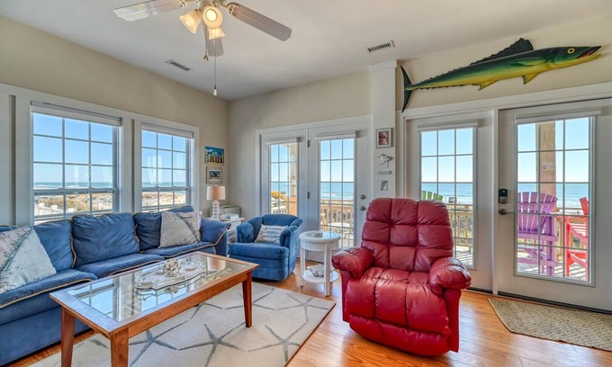 North Topsail Beach House | This'L Do - Oceanfront - Charming Upcycled Vintage Beach House
