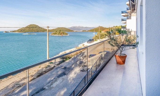 Blace Apartment | This modern and stylish vacation apartment welcomes you with a fantastic location by the sea.