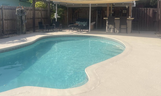 Port Orange House | Tiki Tides - Minutes from the Beach - Private Pool