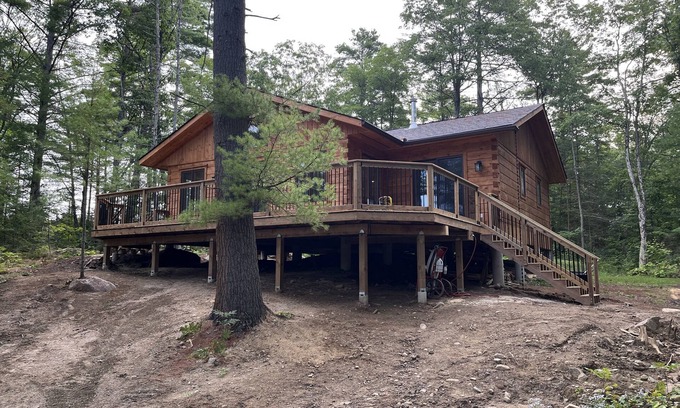 Georgian Bay Cottage | Timber cottage with large deck overlooking the water. Boat access only, no road.