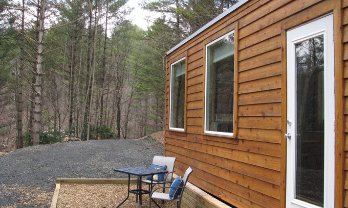 West Jefferson House | Tiny House On Wheels across from New River