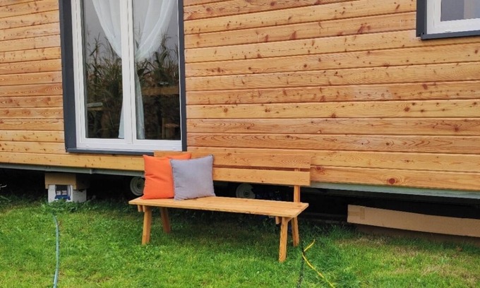 Mayrhof Apartment | Tiny House 'Unser Großer Tiny House' with Mountain View, Shared Garden and Wi-Fi
