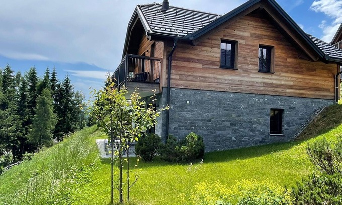 Albeck House | Tomtegl-Bergchalet No.5 mit Privatsauna, Infinitypool, Kamin, Fitnessraum, 1500m Seehöhe