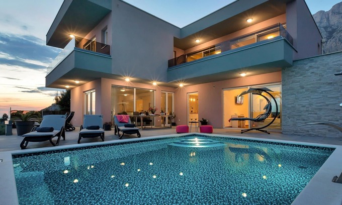 Zelenka Villa | Top Features! Holiday house with heated pool with sea view, for 10 people