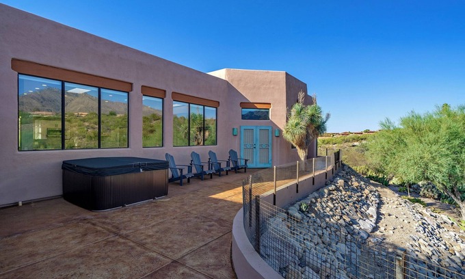 Sunrise Territory Estates House | Tranquil and Luxurious Guesthouse near hikes and trails in Tucson with Hot tub