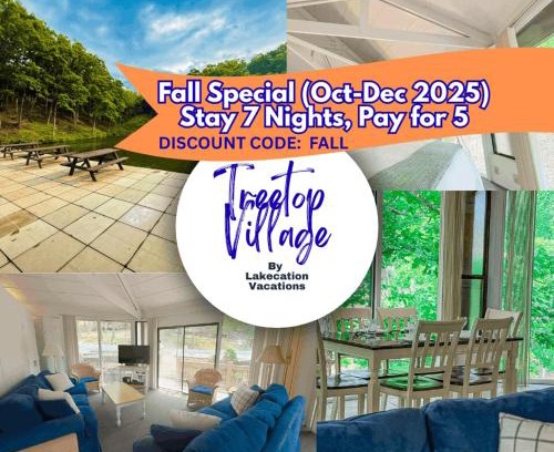 Village of Four Seasons House | Treehouse Treetop Village66-3bed3bapools-8pp