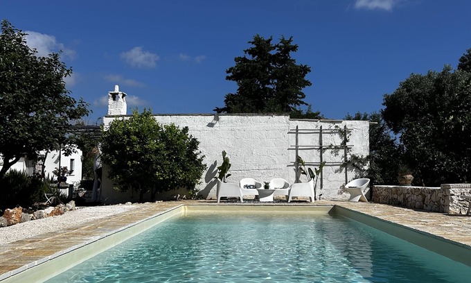 Ceglie Messapica House | Trullo holiday house Apulia with above ground pool