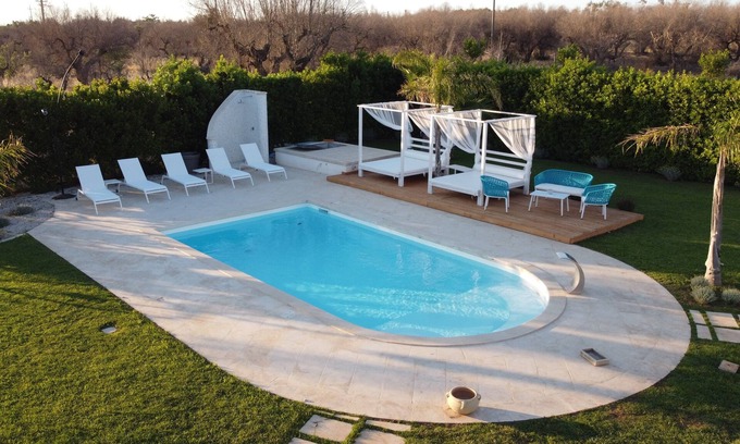 Ugento Villa | Trullo new villa with private heated pool near Salento beaches