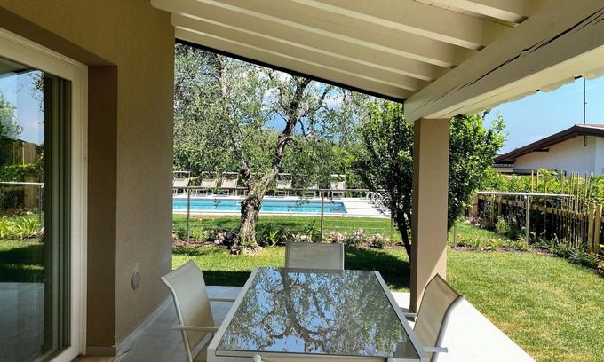 Villaggio Sanghen Apartment | Two-room Apt. on ground floor - Manerba d. Garda - 5 minutes on foot from Lake