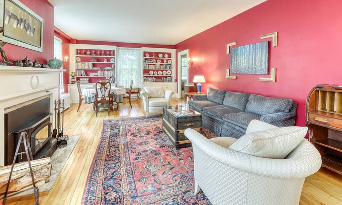 Arlington House | Two-Story Home w/Patio, Gas Grill, Wood Fireplace, Free WiFi, & Mountain Views
