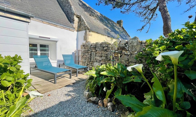 Quiberon House | Ty Camelia-Draps included-4p-Wifi-Enclosed garden