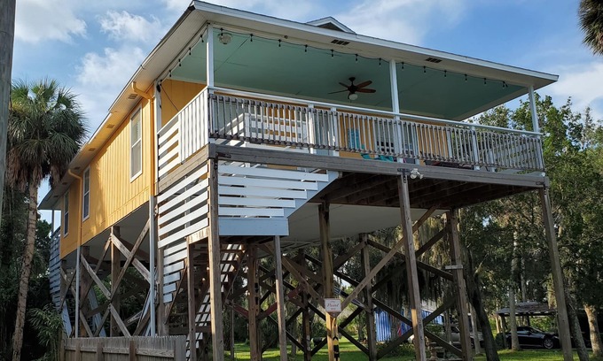 Aripeka House | Unique Stilt House on the Nature Coast - Enjoy the View on the Gulf