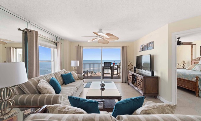 Seawinds Condo Condo | Updated direct oceanfront corner with private balcony, beachfront pool and garage