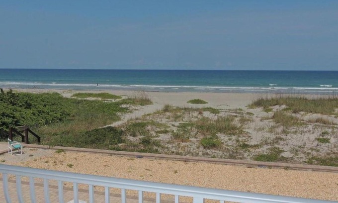 Crescent Beach House | Updated! Ocean Beach Villas Unit 202- Direct Oceanfront Condo!