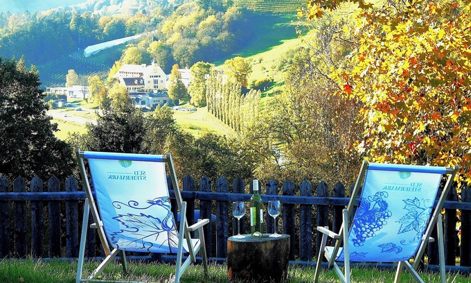 Leibnitz Apartment | Vacation apartment Zweisamkeit with vine arbor and panoramic garden in a great central location