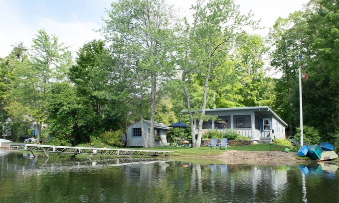Lenox Dale Cottage | Vacation or work away from home! Private Beach Lakefront Cottage in Lenox MA