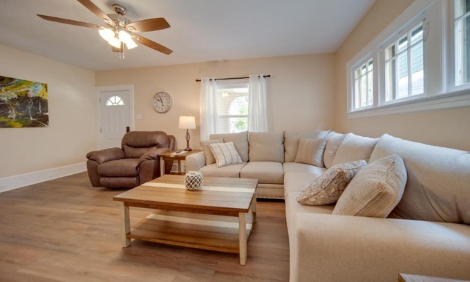 Ashtabula Apartment | Vacation Rental with Porch and Views of Lake Erie!