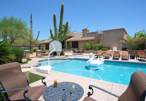 Happy Valley Ranch House | Valley View Villa - Resort Style Backyard - Heated Pool