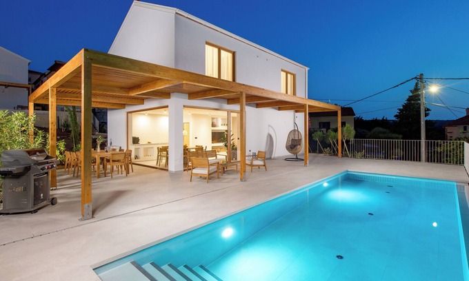 Soline Villa | Villa 1 with pool Soline, Krk, 280 m from beach, by 4Villas