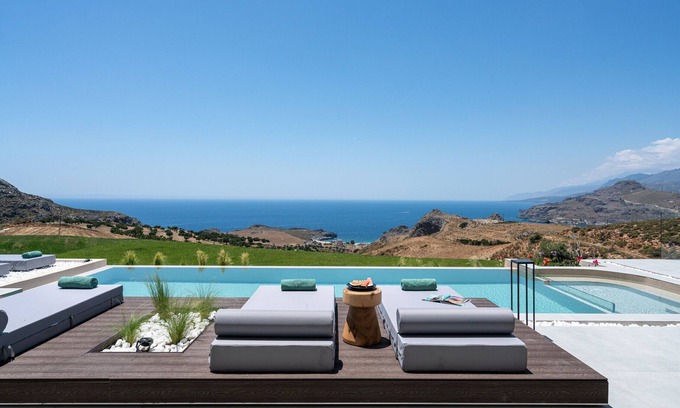 Agios Vasileios Villa | Villa 7 Seas - With Amazing View