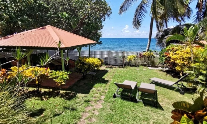 Tartane Villa | Villa au Diamant Ref M133 5 ch 10 personnes jardin face mer