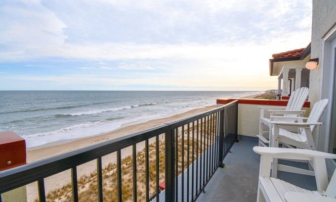North Topsail Beach Condo | "Villa Capriani 317A" - Oceanfront Condo - Pool, Hot Tub, On-site Restaurant