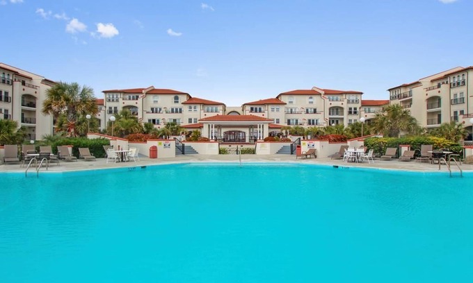 North Topsail Beach Condo | Villa Capriani 1BR Beachfront Escape-Pool, Hot Tubs & Resort-Style Amenities