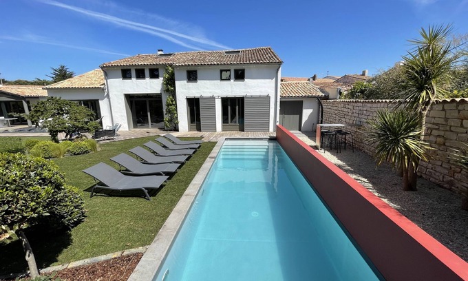 Le Bois-Plage-en-Re House | Villa Caumartin, heated pool from April to All Saints' Day vacations