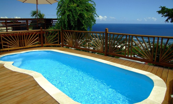 Saint-Leu Villa | Villa Combava St Leu swimming pool and panoramic ocean view
