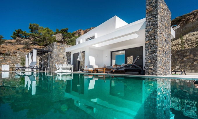Koutsounari Villa | Villa Daniela: Luxurius villa with private pool and sea view
