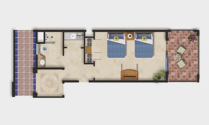 Flamingos Apartment | Villa del Palmar Flamingos, Studio