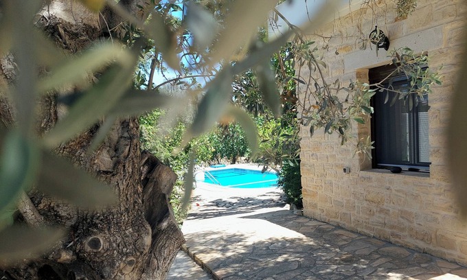 Sivas House | Villa Elia is situated in a quiet area, surrounded by olive trees with a private