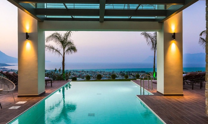 Kissamos Villa | Villa Emilia I Luxury, amazing seaview, heated pool