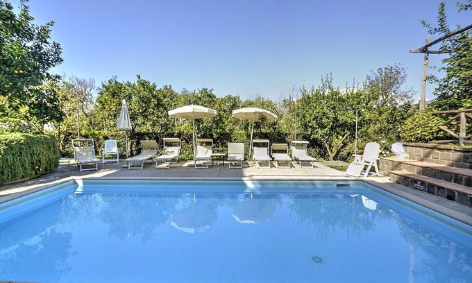 Sant'Agnello House | Villa Fillide F: A cozy and welcoming two-story apartment surrounded by the greenery, with Free WI-FI.