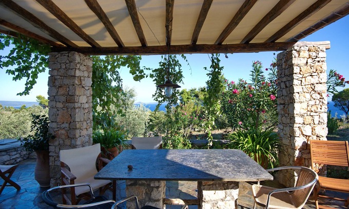 Votsi Villa | Villa Flora Exiting Views