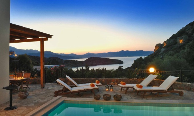 Istron Villa | Villa Gaia, beautiful spacious four bedroom villa with private pool