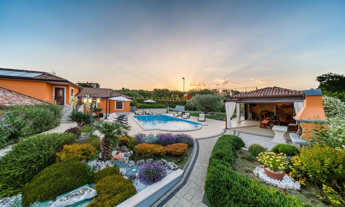 Materada Villa | Villa GioAn with Private Playground ⚽ and Sea View 🌅