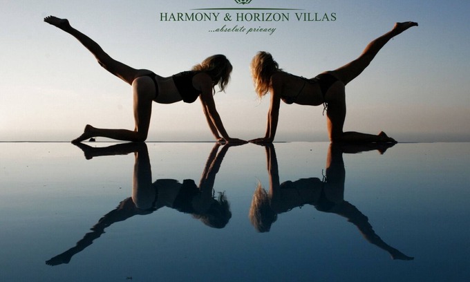 Lefkas Villa | Villa Horizon . privacy and sunset view of the Ionian Sea