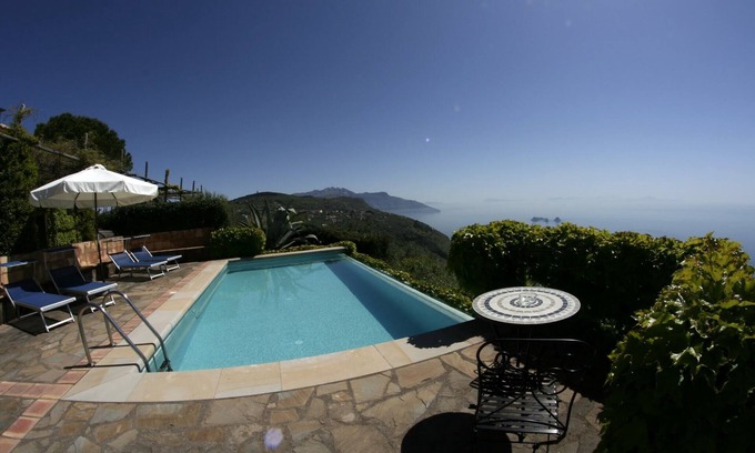 Massa Lubrense Villa | villa il carrubo, amazing view on the Amalfi Coast