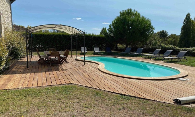 Chalais House | Villa in France with Private Pool & Garden