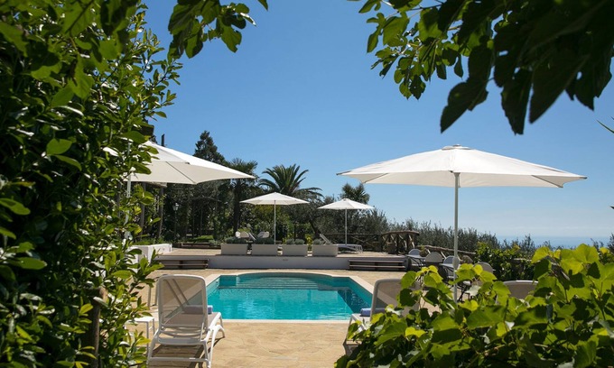 Schiazzano Villa | Villa Amiela with Private Pool, Sea View, Garden, Terrace and Parking