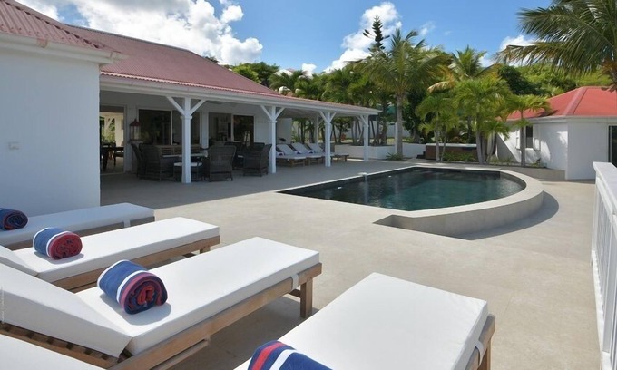 Saint-Jean Villa | Villa Kir Royal | Ocean Front - Located in Tropical Saint Jean with Private Pool