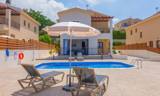 Meladeia Villa | Villa Kition: Cyprus Holiday Rental property, Pool, Views, WiFi, A/C