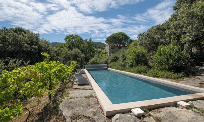 Les Vans Villa | Villa 'L'Elzède' with Mountain View, Private Pool and Wi-Fi