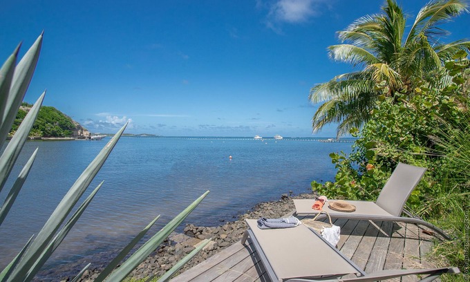 Le Francois Villa | Villa Les Agaves, waterfront on the lagoon
