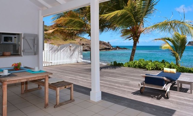 Anse de Lorient Villa | Villa Les Sables - Beach Front - Located in Magnificent Lorient Beach with Private Pool