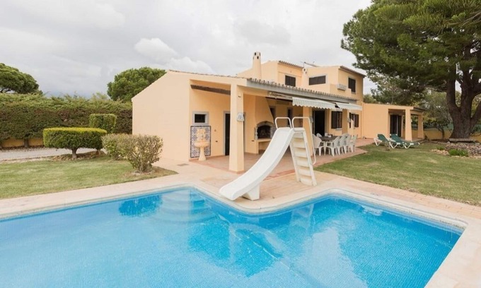 Almancil Villa | Villa Limao with huge pool with slide & private garden & parking in 3acre farm