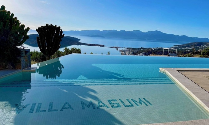 Elounda Villa | Villa Masumi Luxury contemporary villa with spectacular views over Elounda