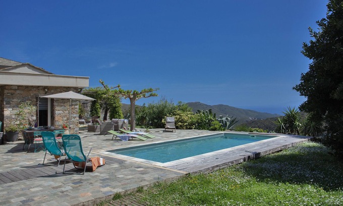 Sisco Villa | Villa Merusellu with sea view pool in Cap Corse